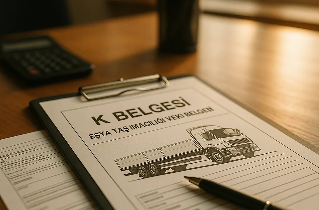 K belgesi eşya taşımacılığı yetki belgesi — güncel rehber 2026-05